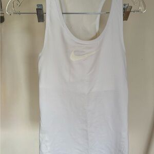 Nike Women's White Tank Top with Logo
